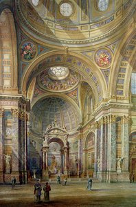 Vista Interior del Oratorio de Brompton de Herbert A. Gribble